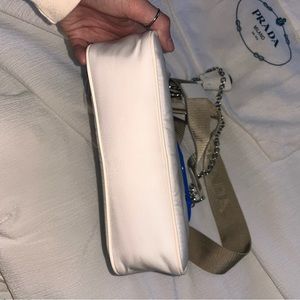 White Prada Re-editon bag need gone asap